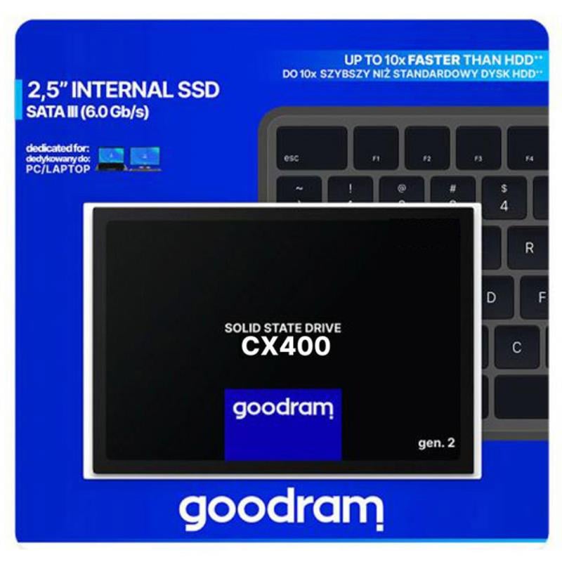 Накопичувач SSD Goodram 512 GB CX400 Gen.2 2 2,5" SATAIII 3D TLC (SSDPR-CX400-512-G2) - фото 4