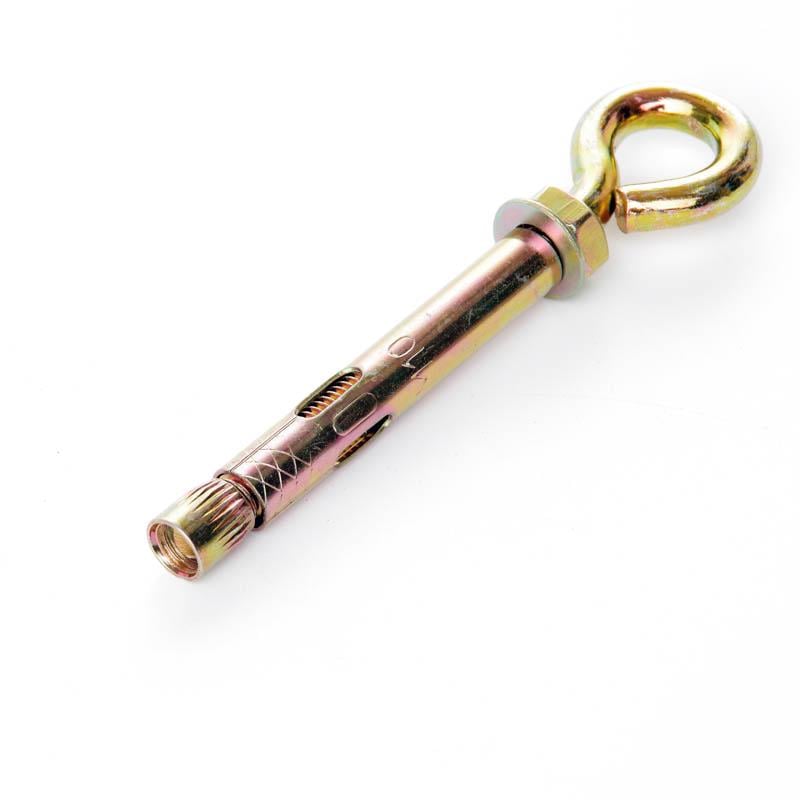 Анкер Apro с кожухом и гайкой с O-крюком М8/10х80 цинк желтый 5 шт. (CLRO0810080)