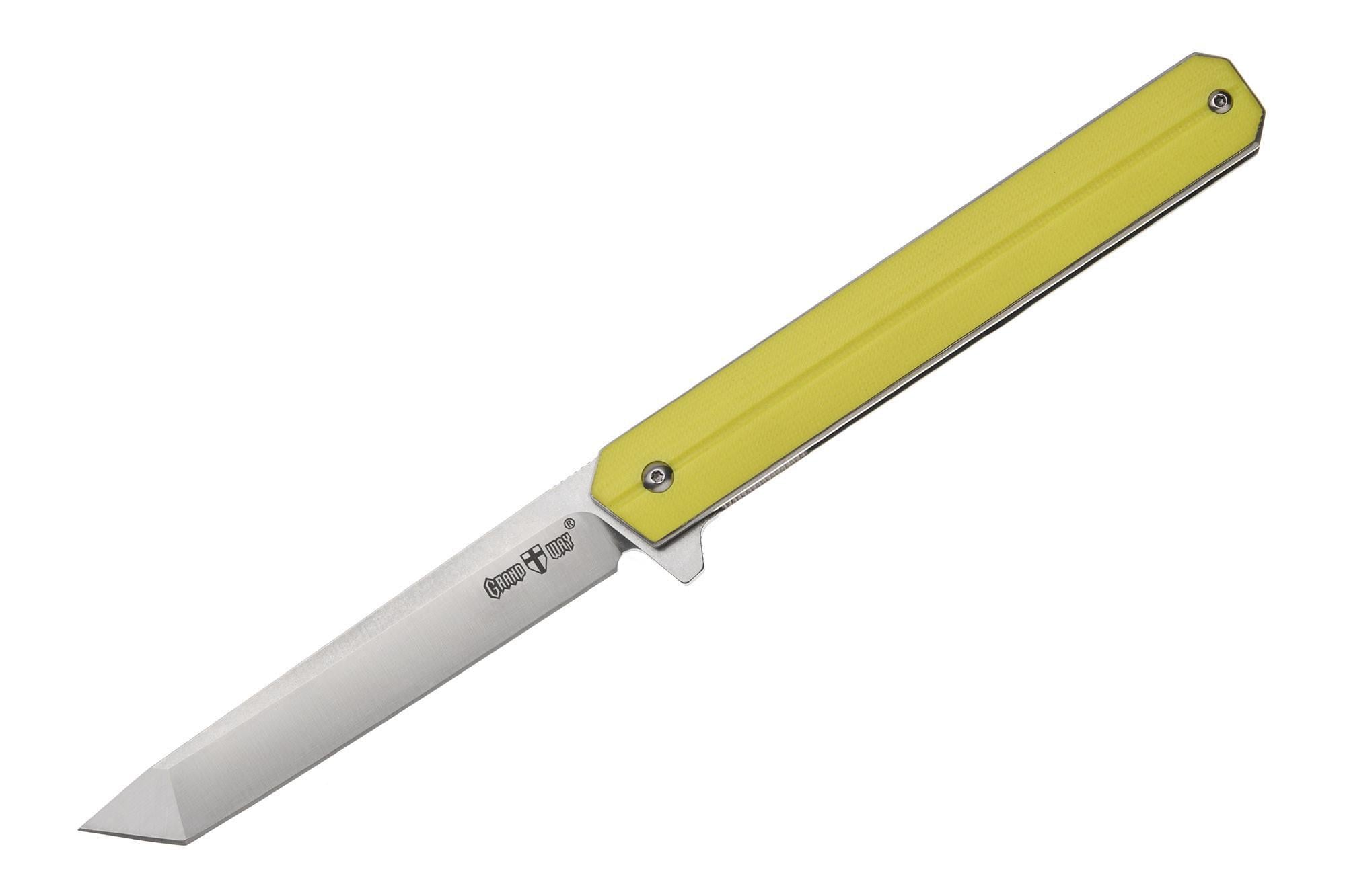 Ніж складаний Grand Way SG 063 на підшипнику з клинком зі сталі D2 Yellow