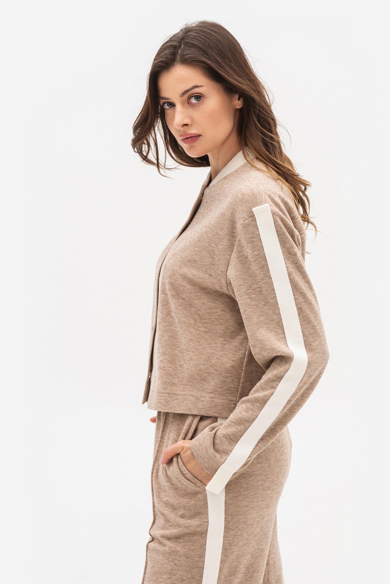 Бомбер Lesia Кіріса р. 54 Бежевий (152730000) - фото 3 Бомбер Lesia Кіріса р. 54 Бежевий (152730000) - фото 3