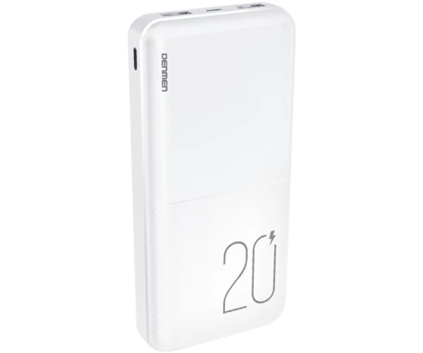 Батарея дополнительная Denmen DP07 20000 mAh White