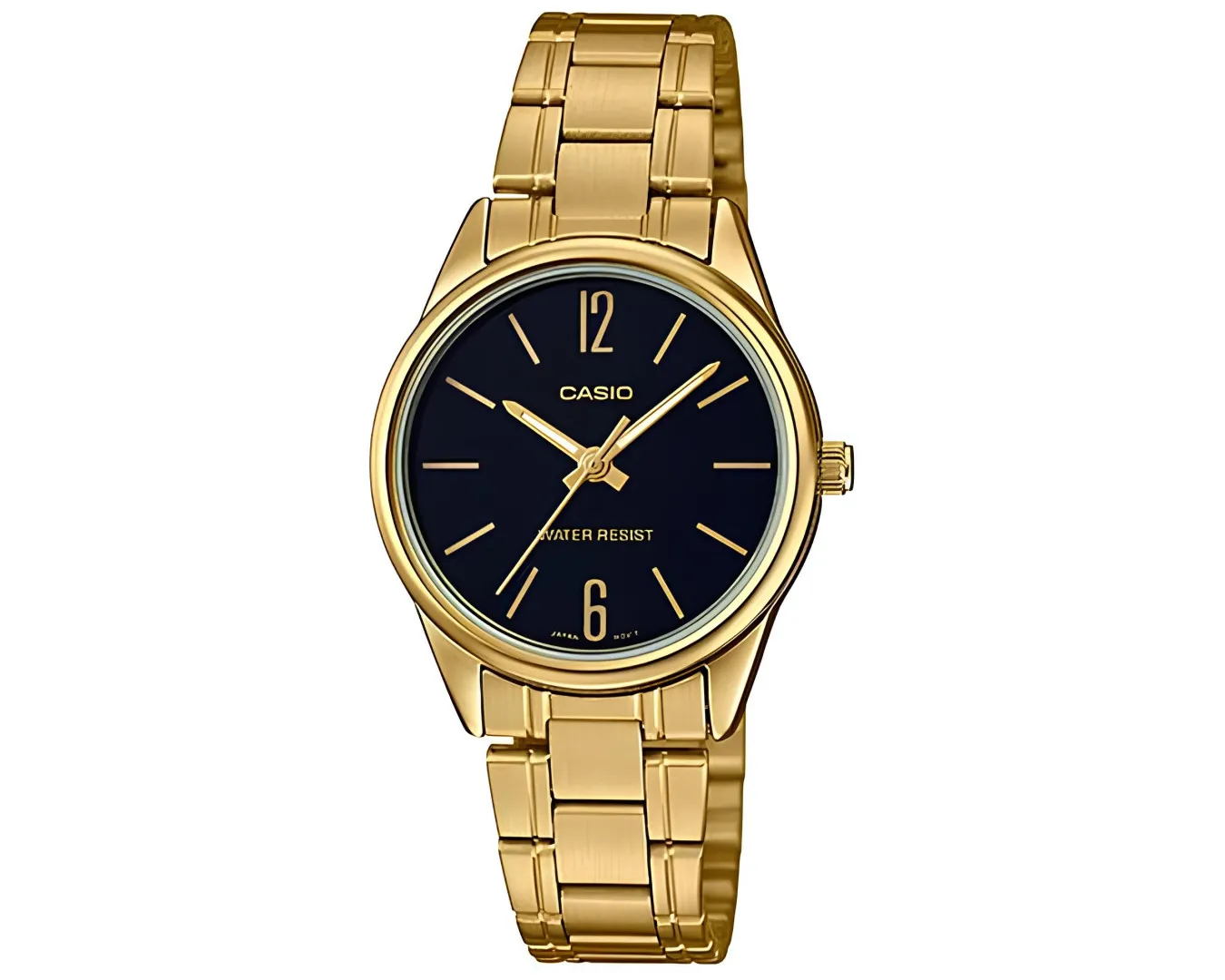 Наручные часы женские Casio LTP-V005G-1BUDF d 28 мм Золотой (2546966320)