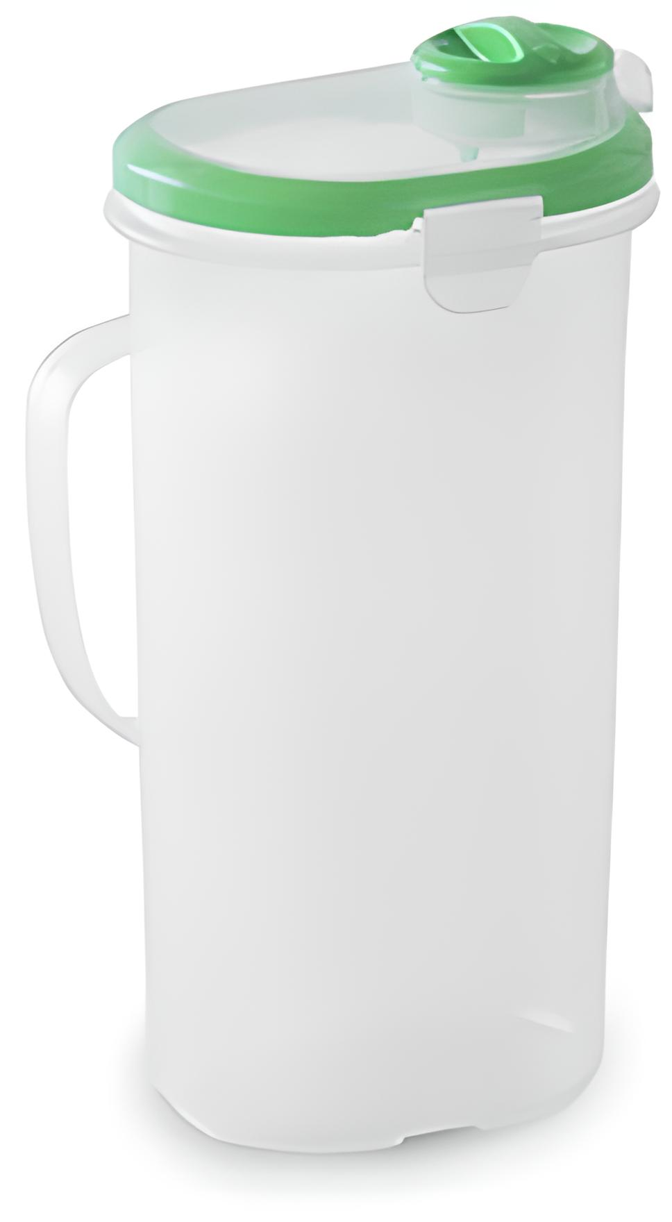 Кувшин пластиковый Bergner San Ignacio Hermet с крышкой 2 л Зеленый (BGEU-4611)