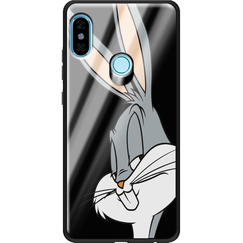 Чехол BoxFace Xiaomi Redmi Note 5 / Note 5 Pro Lucky Rabbit Черный силикон со стеклом (32971-bk81-37747)