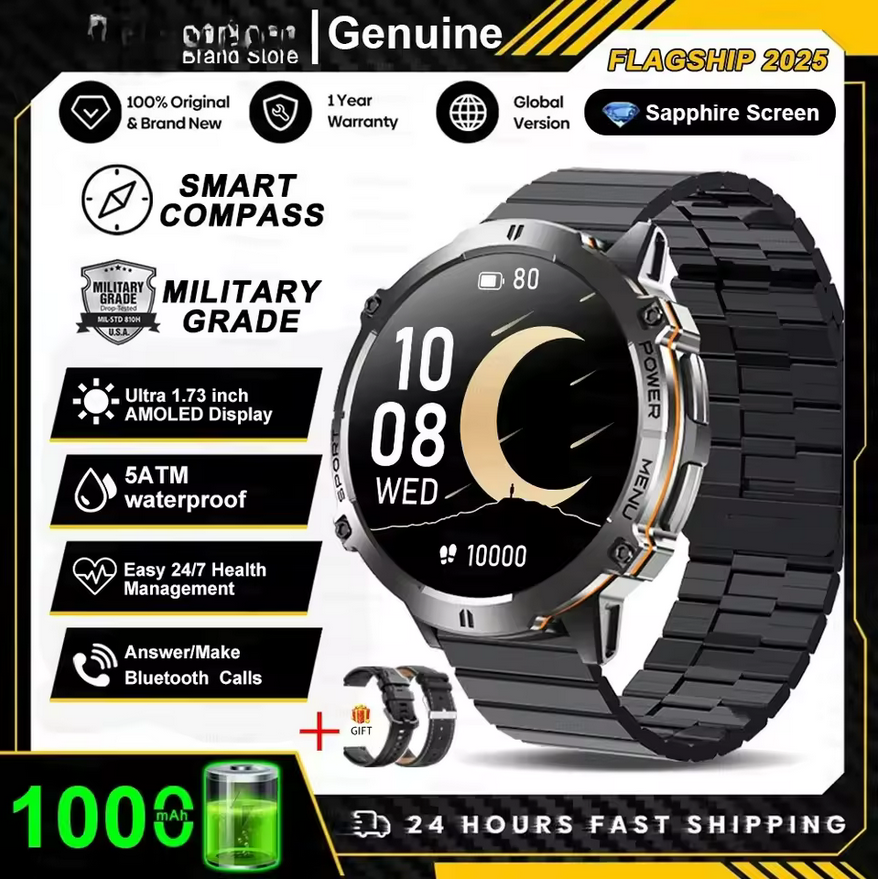 Смарт-годинник Glory Tank X3 Special Edition Black - фото 5