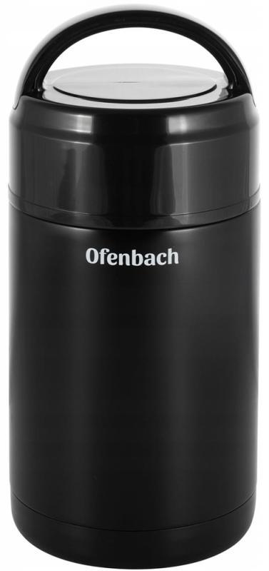 Термос харчовий Ofenbach із нержавіючої сталі 1000 мл Чорний - фото 8