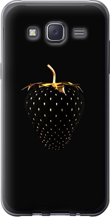 Чехол на Samsung Galaxy J5 (2015) J500H Черная клубника (3585u-100-42517)