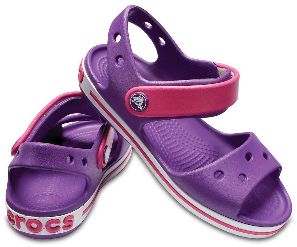Сандалі для дівчинки Crocs Crocband Sandal kids р. 31/32 Amethyst/Paradise Pink (18301)