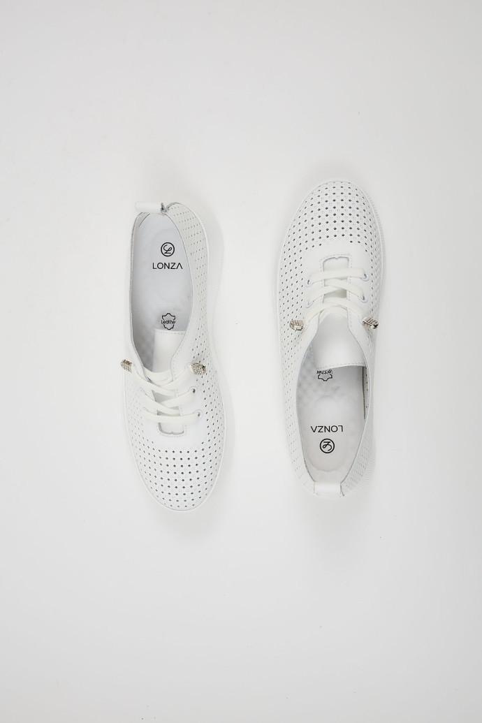 Мокасины женские LONZA кожаные р. 41 Белый (198410) - фото 4 Мокасины женские LONZA кожаные р. 41 Белый (198410) - фото 4