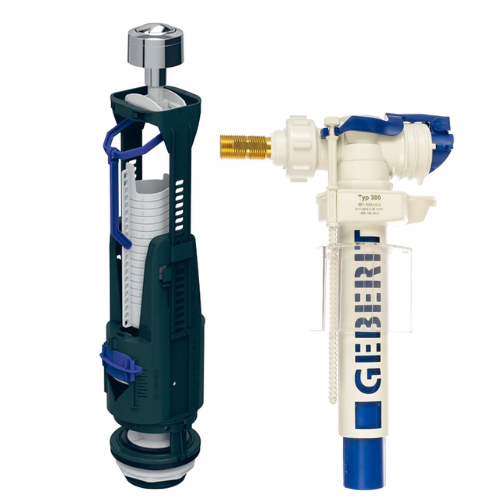 Комплект для сливного бачка Geberit Type 240/380 3/8 и 1/2 нижний подвод (136.909.21.2 281.004.00.1)