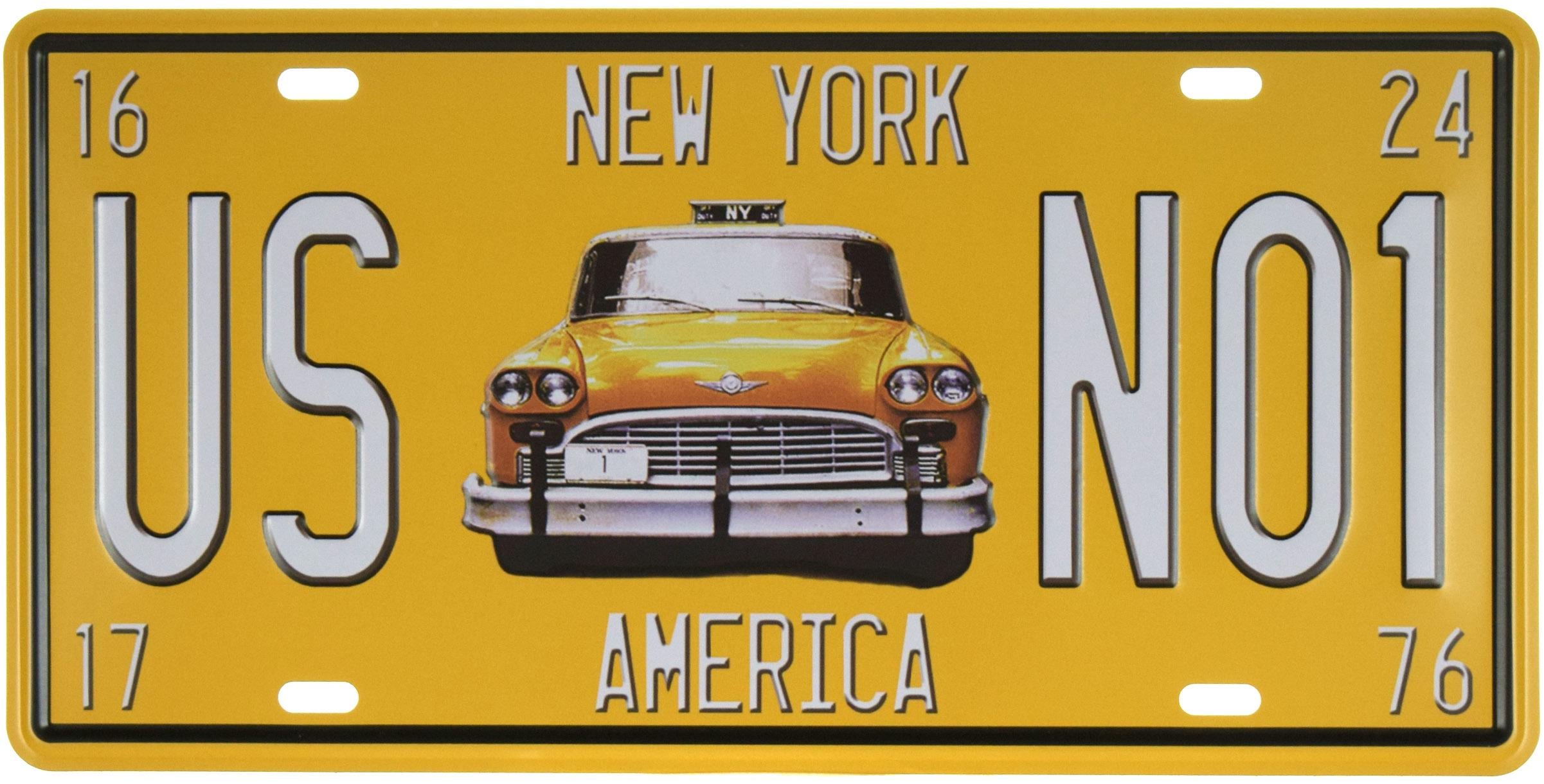 Табличка металева NY US N01 15x30 см
