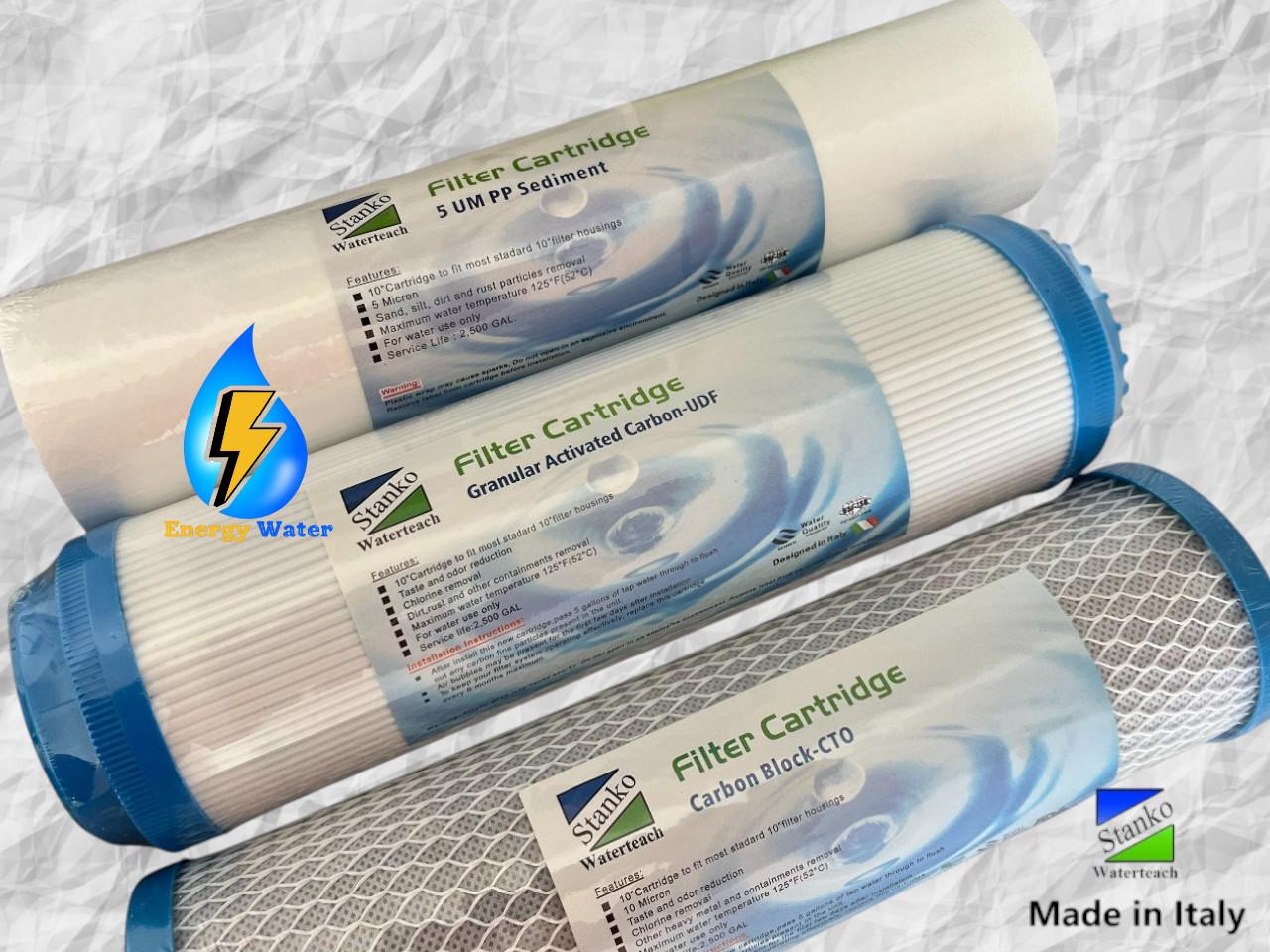 Набір змінних фільтрів для обслуговування 6 ступеневих систем зворотнього осмосу з мінералізатором Stanko 50 gpd - фото 3