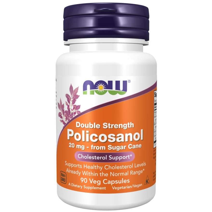 Натуральная добавка NOW Policosanol 20 мг Double Strength 90 вегакапс. (7141)