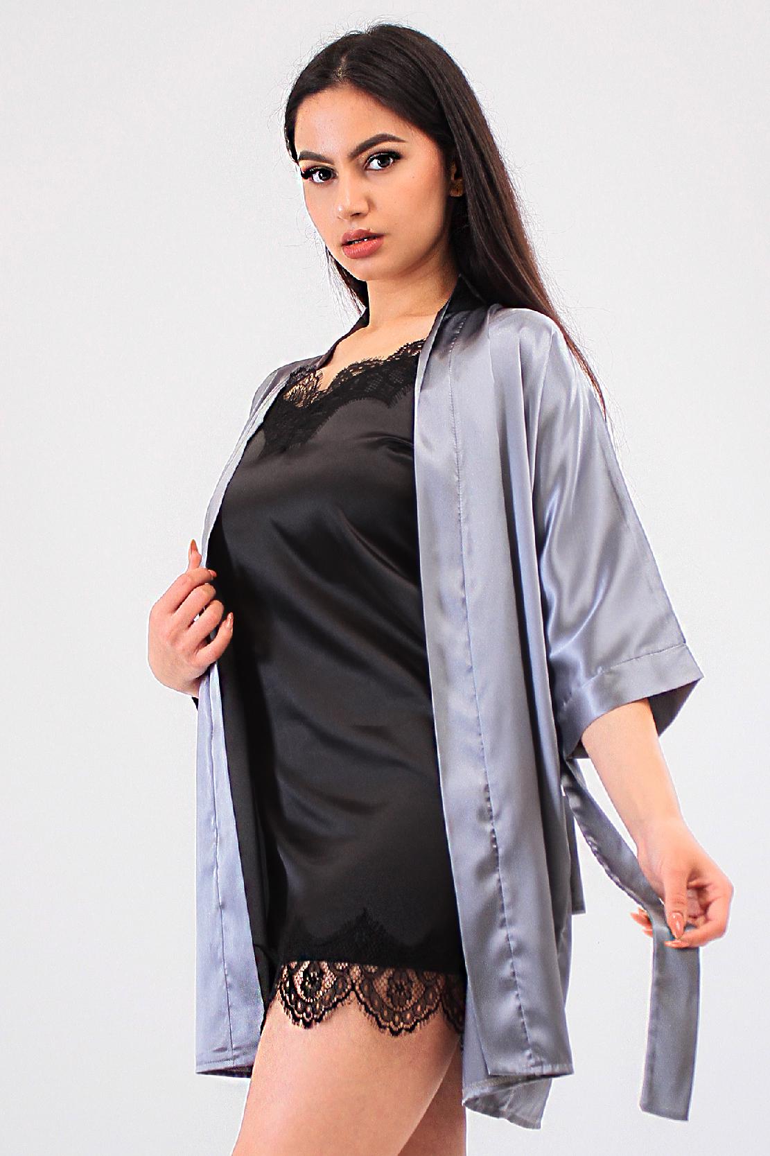 Домашній костюм Ghazel 17111-р. 56/8 Ліана р. 48 Сірий/Чорний (5642148)