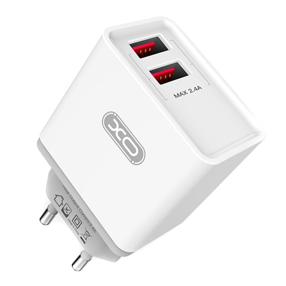 Устройство зарядное Xo L31 2 USB 2,4A кабель Lightning (10011)
