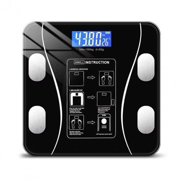 Весы напольные электронные Scale one A-8003 до 180 кг платформенные с ЖК дисплеем