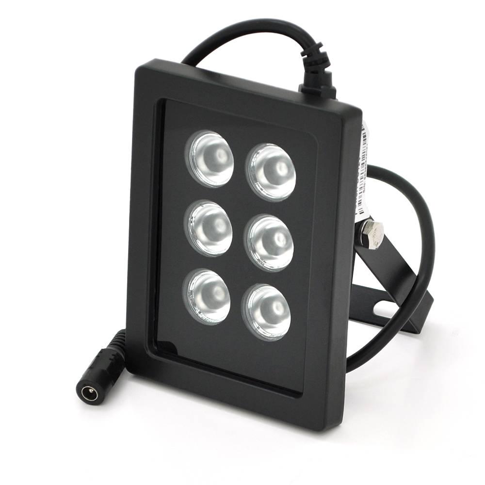 Прожектор GY-IR90006 12V 6W 6LED IP66 850Нм кут огляду 90° дальність до 70 м (38408) Прожектор GY-IR90006 12V 6W 6LED IP66 850Нм кут огляду 90° дальність до 70 м (38408)