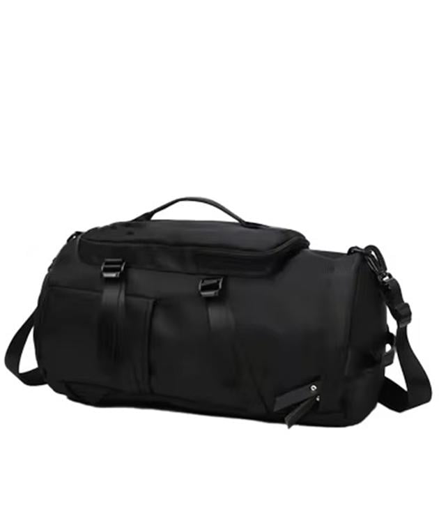 Спортивная сумка с отделом для обуви дорожная из нейлона 30 литров Черный - фото 1