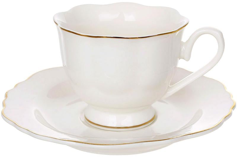 Кофейный сервиз White Elegance 6 чашек с блюдцами 100 мл