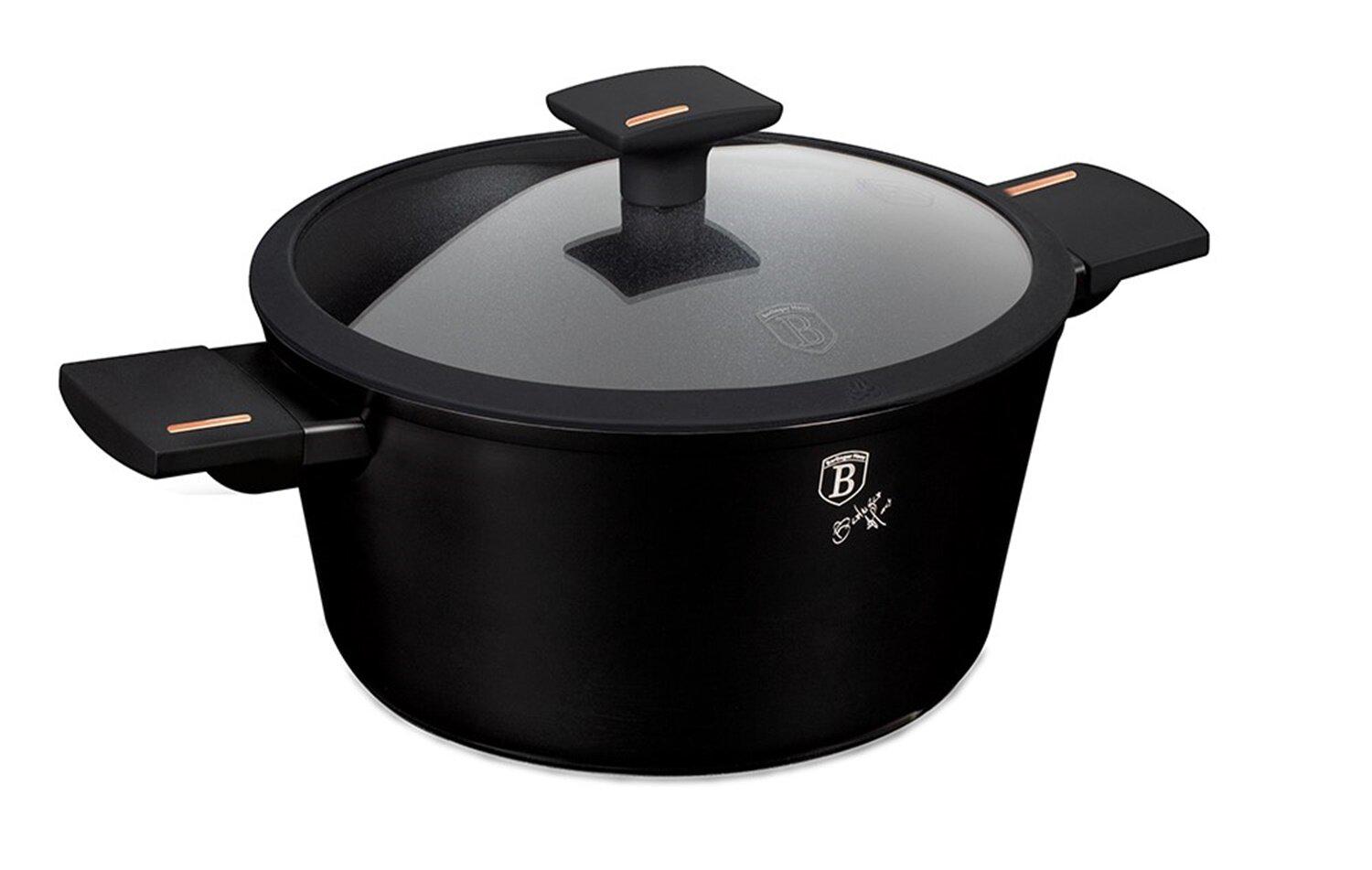 Каструля з кришкою Berlinger Haus BH-7087 4,1 л Чорний (14389537)
