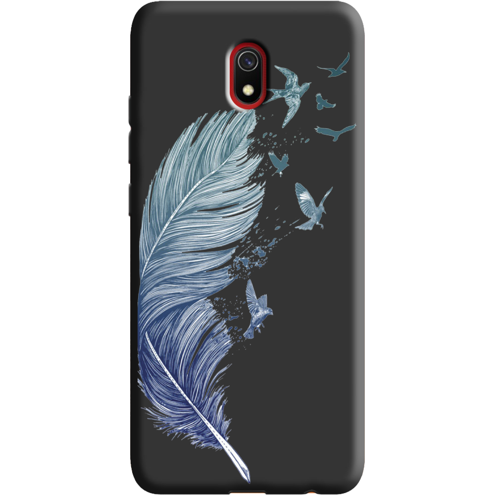 Чохол Boxface Xiaomi Redmi 8A Feather Чорний силікон (38341-cc38-38671)