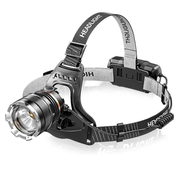 Фонарь налобный A16-GT с влагозащищенным корпусом аккумуляторный Черный (GR-05465)