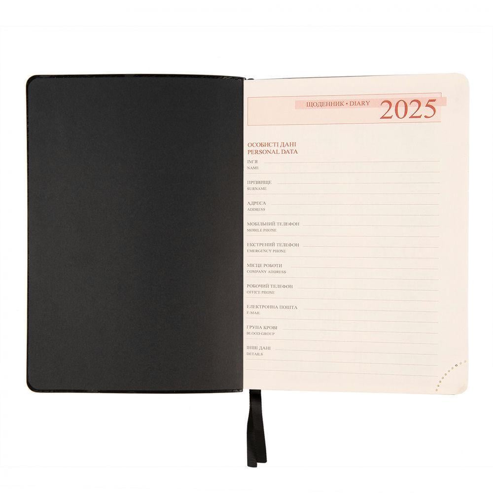 Щоденник датований 2025 Leo Planner Segreto A5 368 стр. Сірий (252578) - фото 9