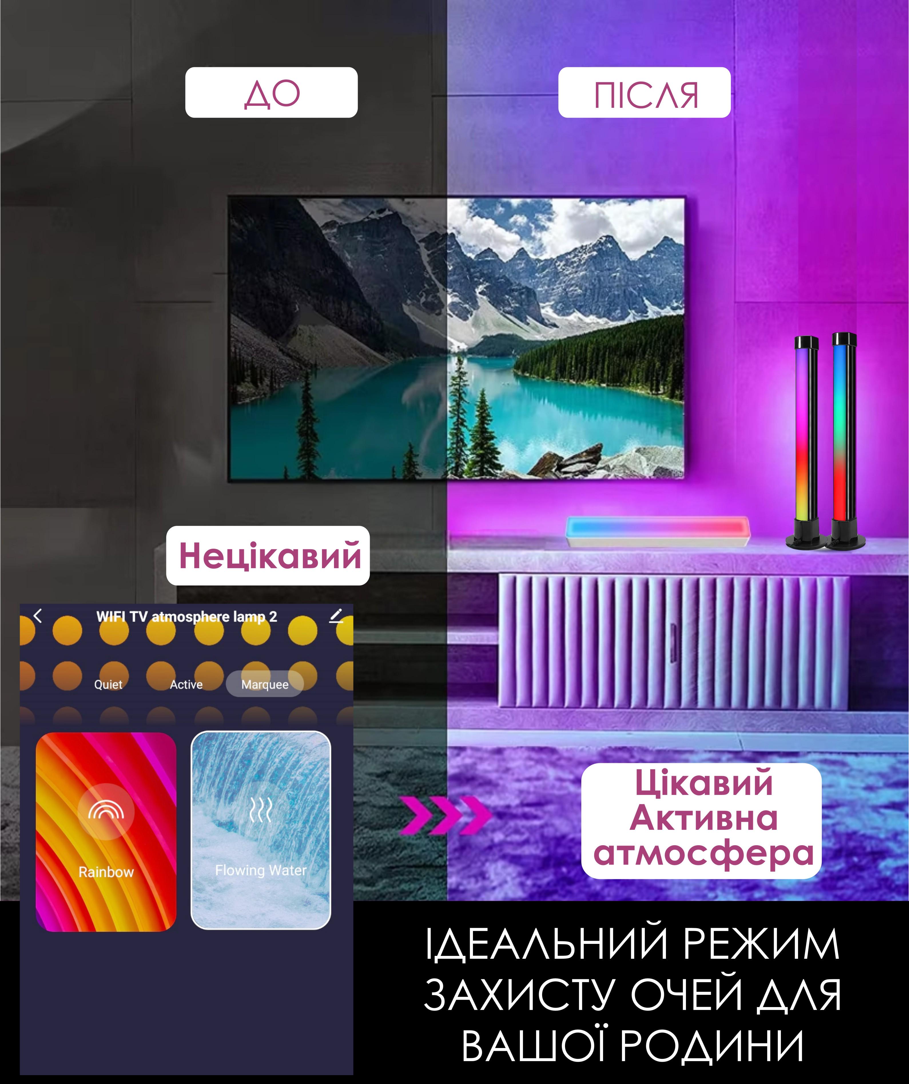 Панелі cвітлодіодні Tuya Smart LED RGB WiFi 2700-6500K Black (5002) - фото 10 Панелі cвітлодіодні Tuya Smart LED RGB WiFi 2700-6500K Black (5002) - фото 10