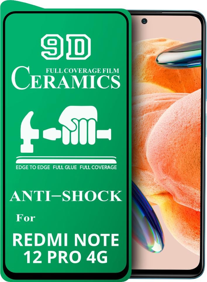 Пленка защитная Ceramics Xiaomi Redmi Note 12 Pro 4G керамическая 9D (33824)