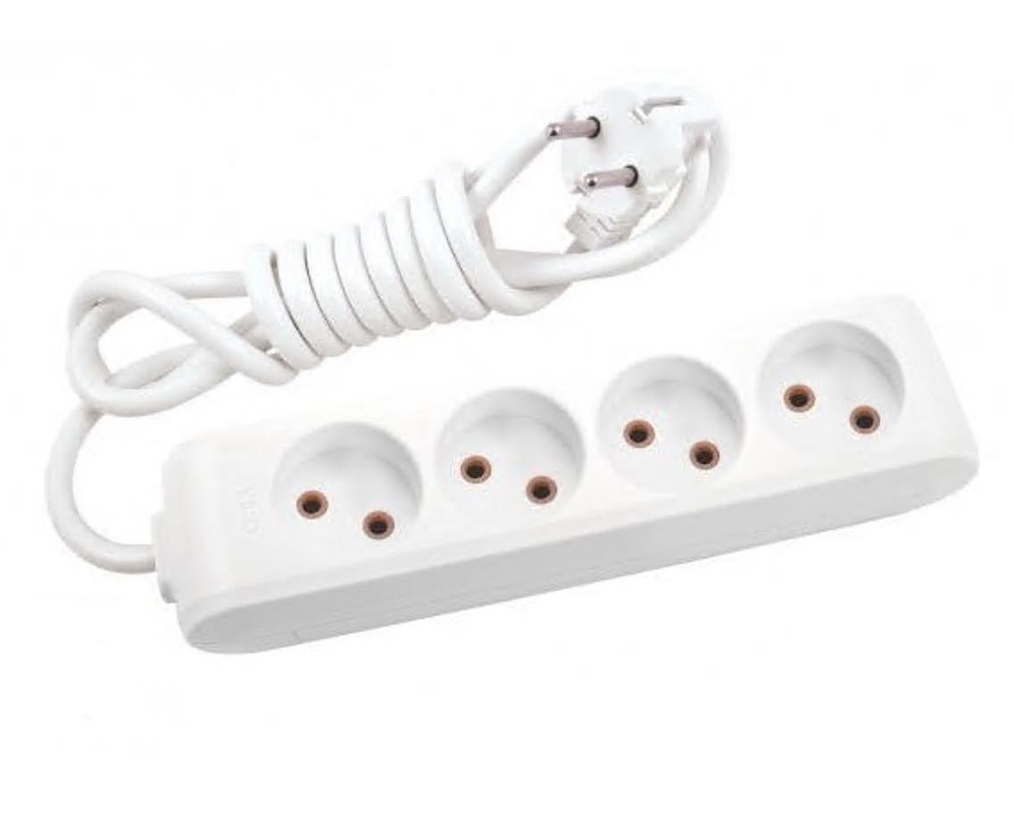 Подовжувач чотиримісний Viko Multi-Let без заземлення 2 м (27848432)