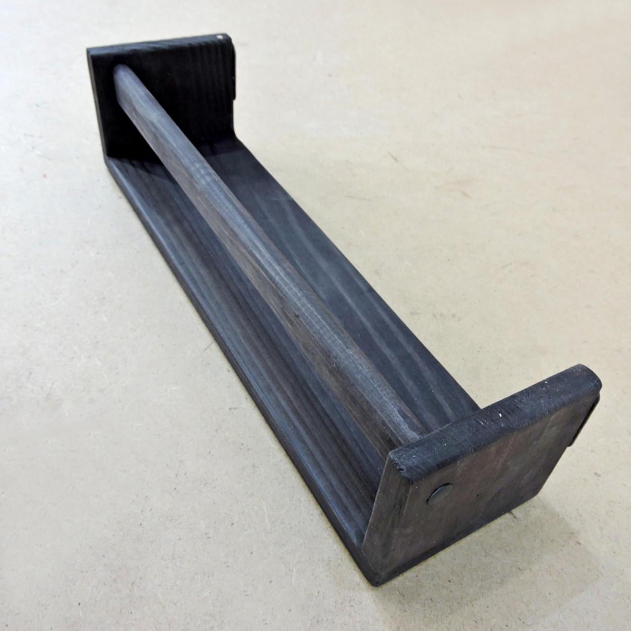 Полка настенная из дерева Кингкей 40 см Венге (НСП-401012)