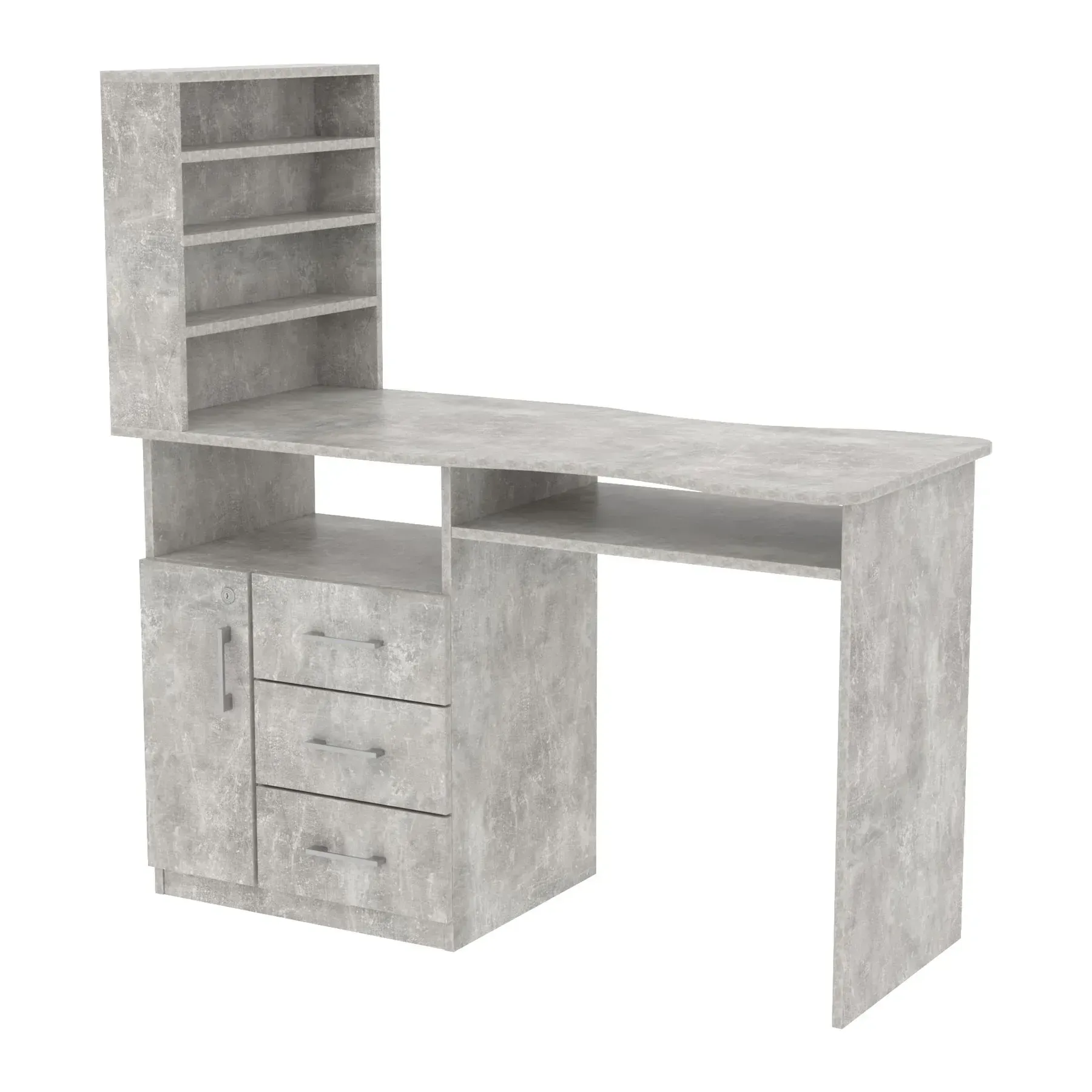 Стіл манікюрний Kontinent СМ-1 лівий 1230х550х1264 мм Бетон (29059359) - фото 1 Стіл манікюрний Kontinent СМ-1 лівий 1230х550х1264 мм Бетон (29059359) - фото 1