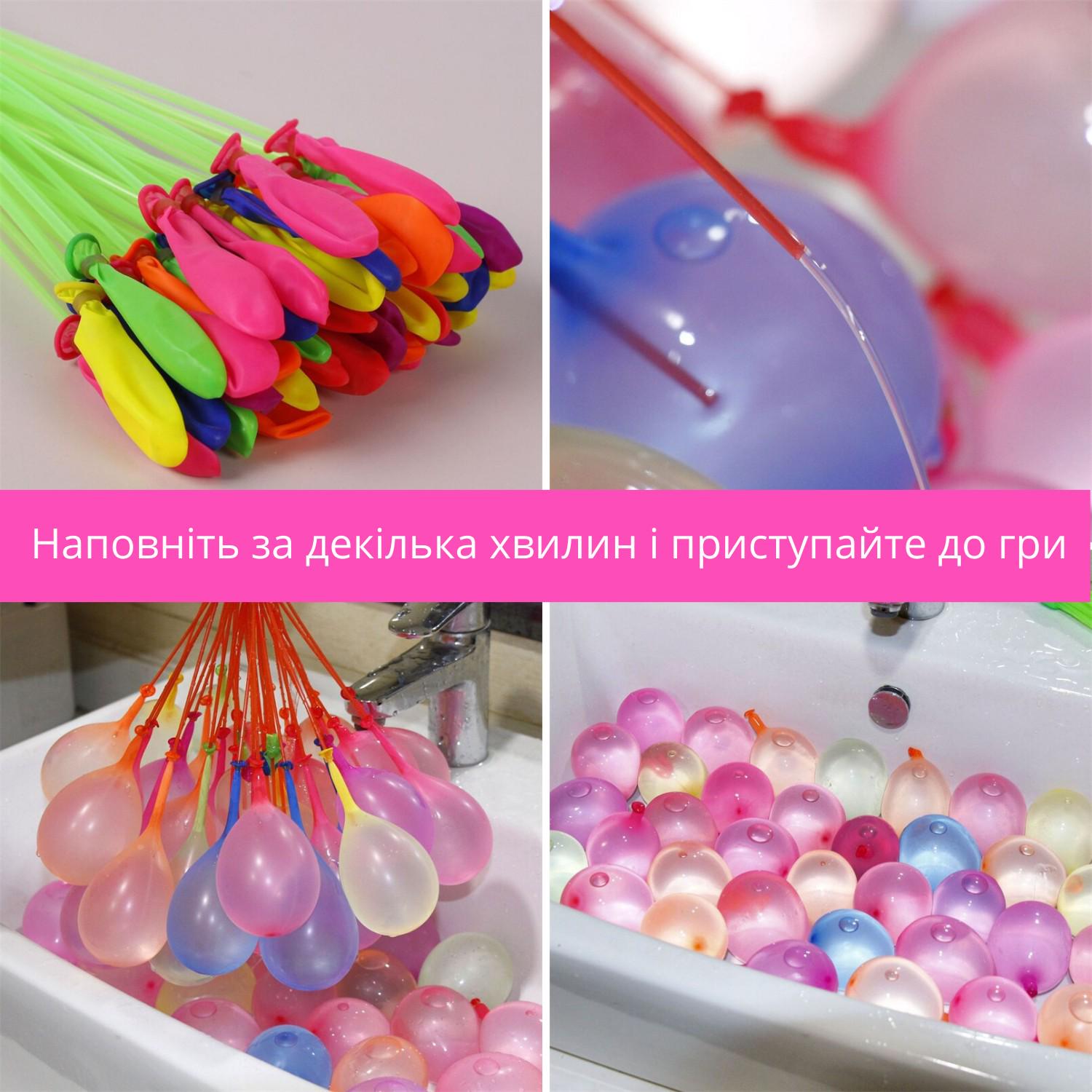 Шарики Happy Baby Balloons для игры в водяные бомбочки 37 шт. Разноцветный  (5698-02)