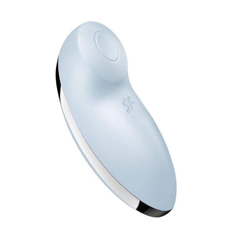 Вибростимулятор-пульсатор для клитора Satisfyer Tap & Climax 2 11 см Голубой (56957)