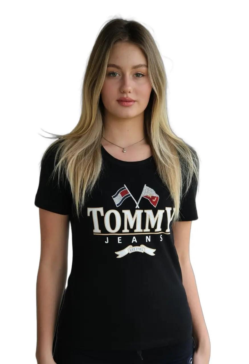 Футболка жіноча Tommy Hilfiger B-1002 L Black (10509645)