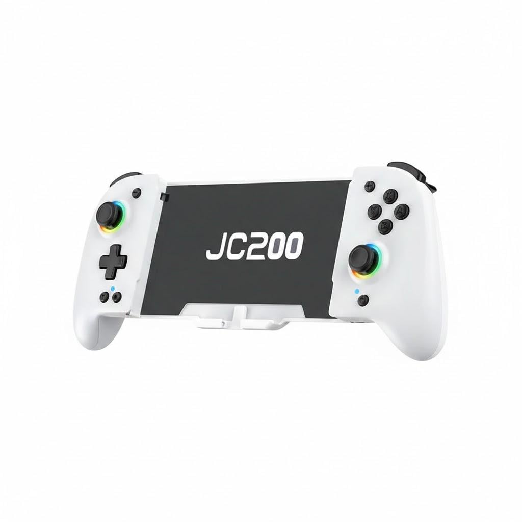 Геймпад бездротовий JC200 B01 для Nintendo Switch/OLED з RGB-підсвіткою Білий (31726322) Геймпад бездротовий JC200 B01 для Nintendo Switch/OLED з RGB-підсвіткою Білий (31726322)