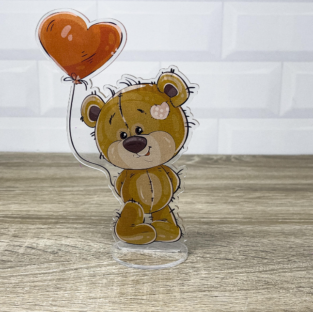 Фигурка акриловая коллекционная WorkPlaceShop Love is… Мишка Тедди 2 17 cм