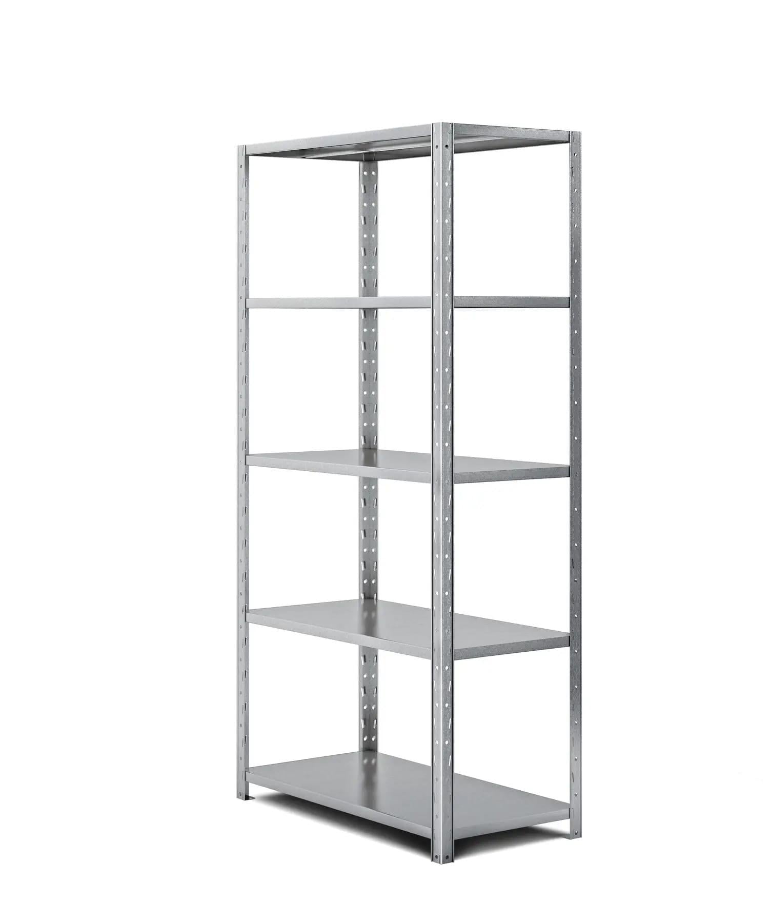 Стеллаж металлический ПРОФИ 250х115х80 см с оцинкованным покрытием на 5 полок из металла (366406) Стеллаж металлический ПРОФИ 250х115х80 см с оцинкованным покрытием на 5 полок из металла (366406)