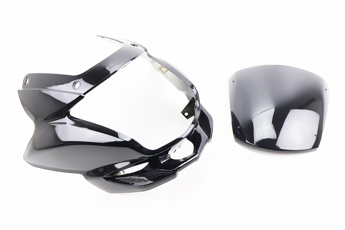 Обтекатели фары и ветровик к мотоциклу Viper V150A пластик Черный (998653)
