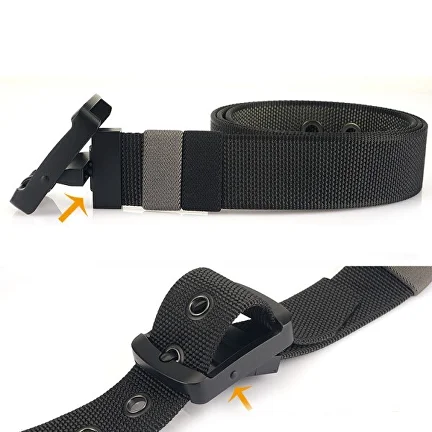 Ремень двусторонний 120 см Черный/Серый (AN00235-1) - фото 4 Ремень двусторонний 120 см Черный/Серый (AN00235-1) - фото 4