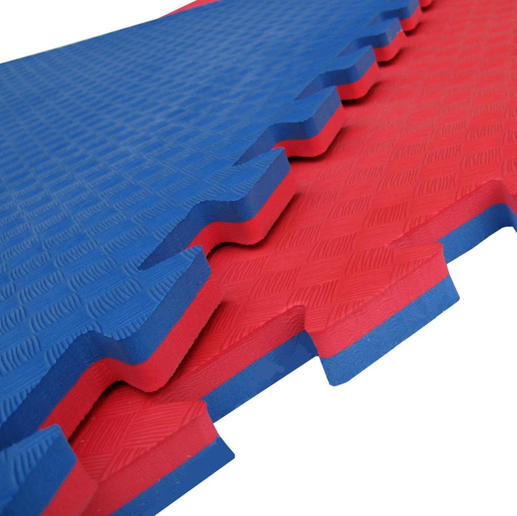 Мат спортивний ТАТАМІ EVA 1000х1000х35 мм Червоно-синій