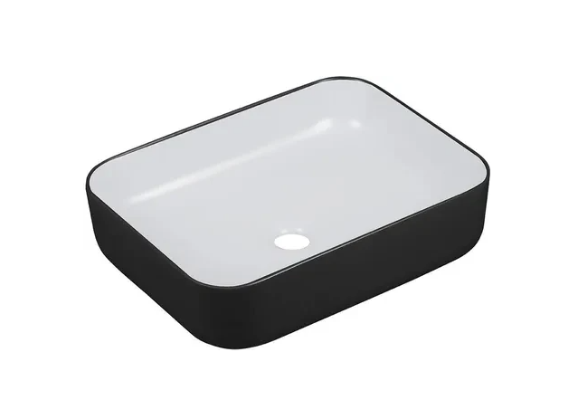Умывальник Laveo Mogami VUM7250 50x35 см Black/White (130051422)