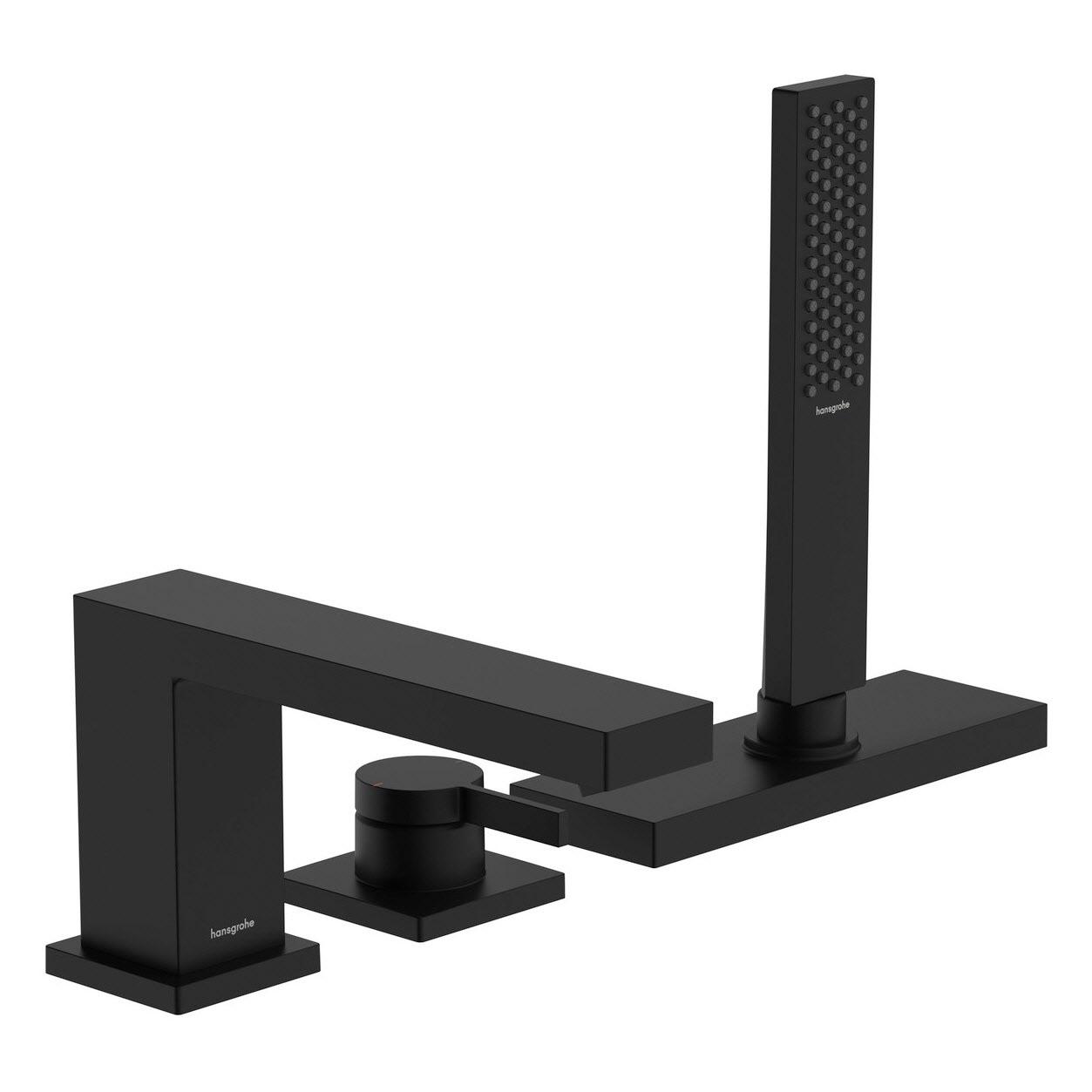 Смеситель на борт ванны Hansgrohe Tecturis E 73443670 на три отверстия Черный (214899)