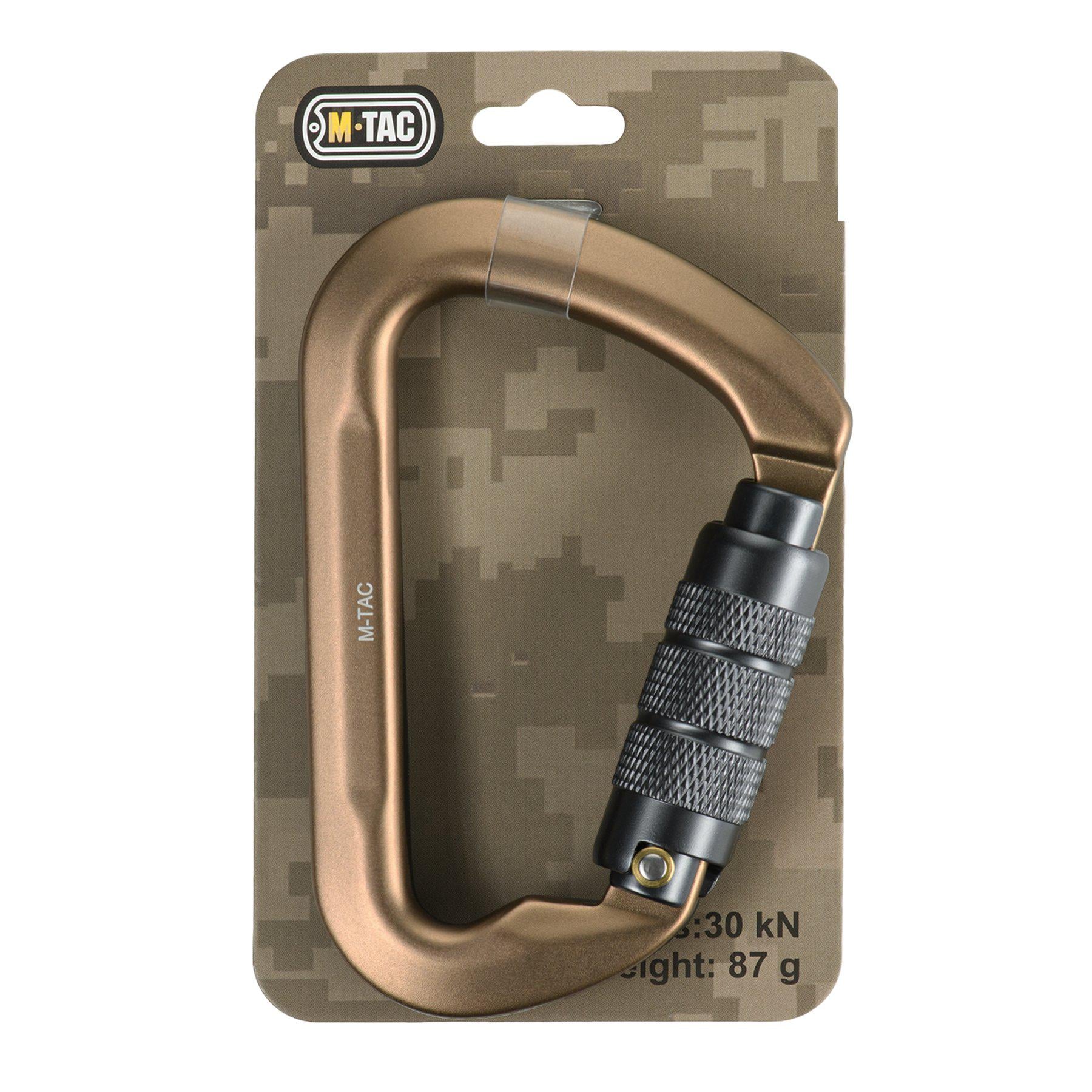 Карабін M-Tac 10 см с байонетною муфтою Keylock Khaki