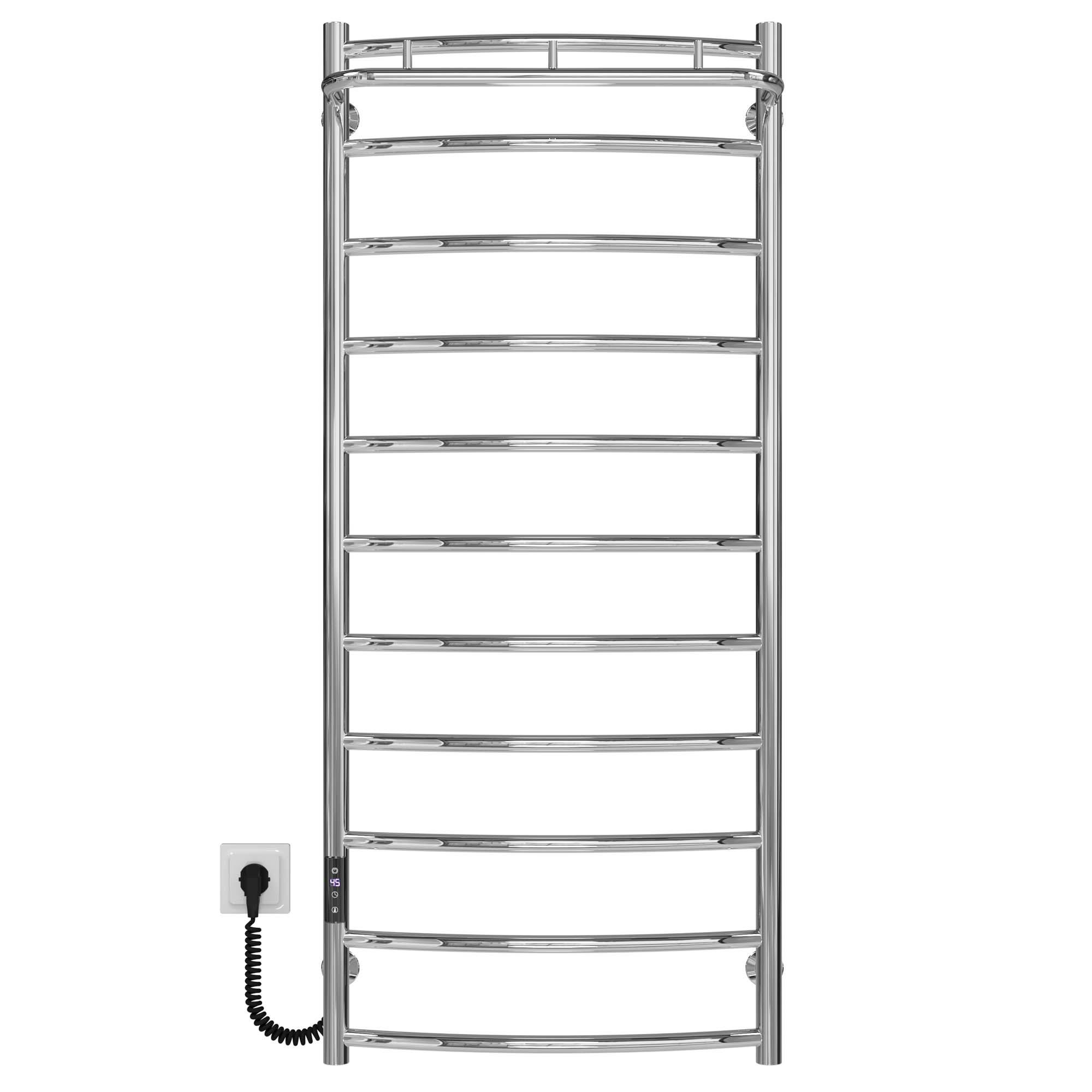 Полотенцесушитель электрический Deffi Классик N П11 JD03 левое подключение нержавеющая сталь 500x1200 мм Хром (C.KN.120.50.11.ECL1)