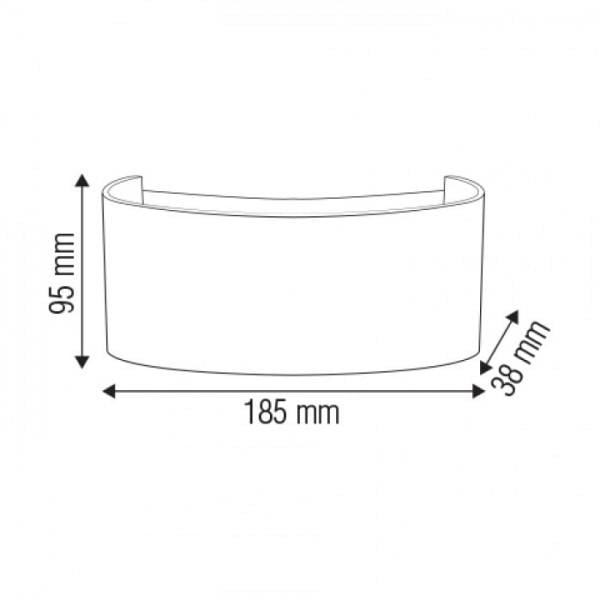 Світильник світлодіодний фасадний SMD LED PROTON-6 6 W (2321) - фото 2