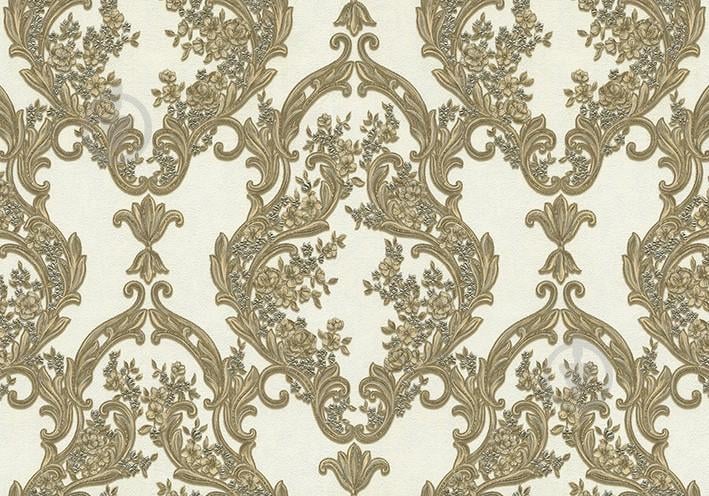 Обои Lanita виниловые на флизелиновой основе  Ванесса декор VIP8-0898 золотисто-оливковый обои Скиф (1,06х10,05м.)