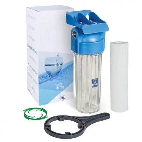 Корпус фільтра Aquafilter 1/2" 10" посилений 10bar з картриджем FHPR12-HP1 (000056012) Корпус фільтра Aquafilter 1/2" 10" посилений 10bar з картриджем FHPR12-HP1 (000056012)