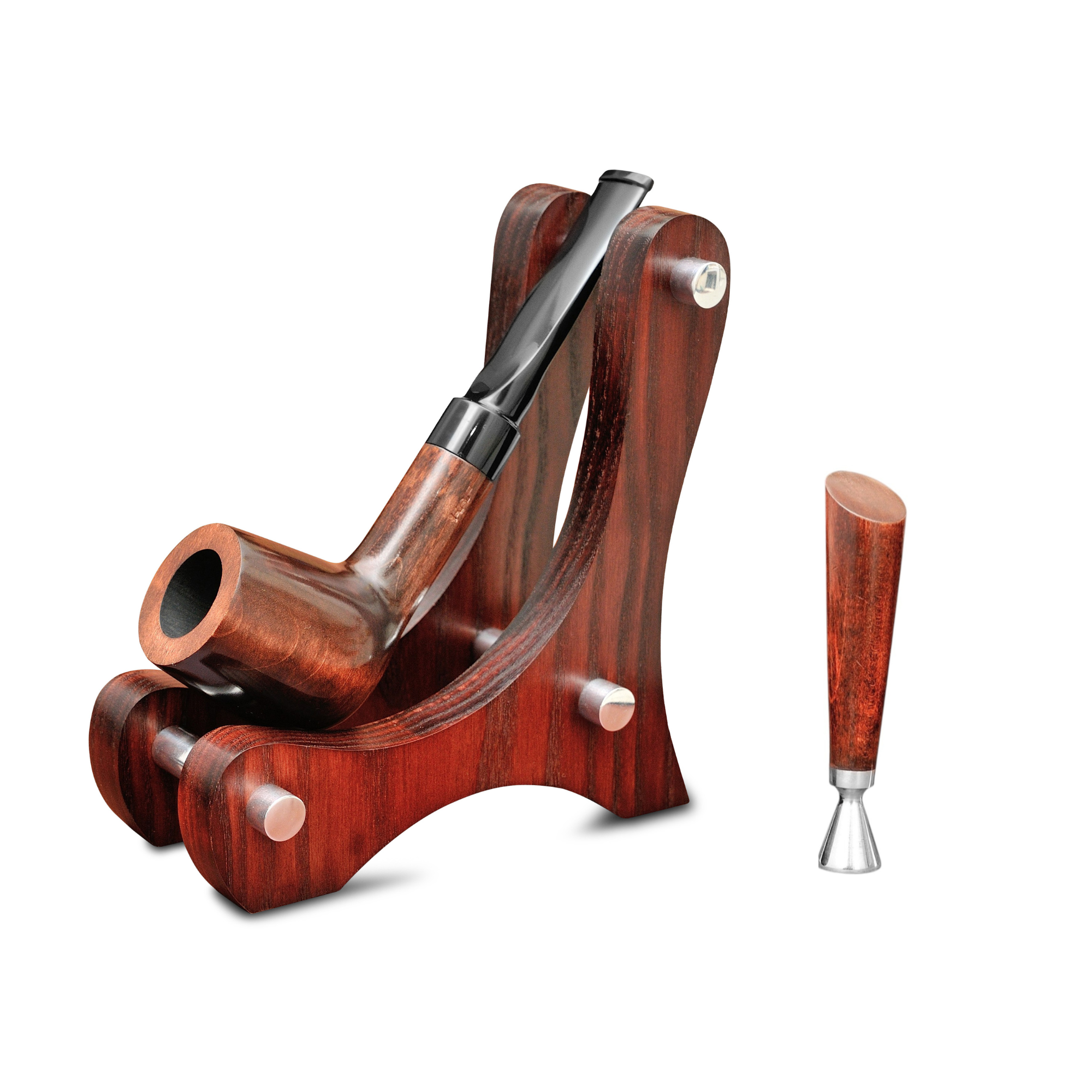 Набір курильна трубка KAFpipe №209 Billiard з підставкою KAF4 та тампером 140 мм Груша