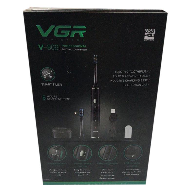 Електрична зубна щітка акумуляторна VGR V-809 USB Чорний (184716) - фото 3 Електрична зубна щітка акумуляторна VGR V-809 USB Чорний (184716) - фото 3